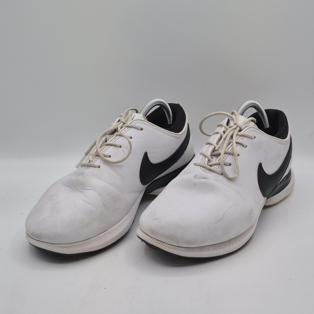 Nike Victory Golf Shoes Mens Size 10 White Black React Spiked Cleats DJ6570-100 - Picture 5 of 13